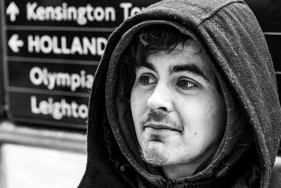 Connor - homeless in Kensington