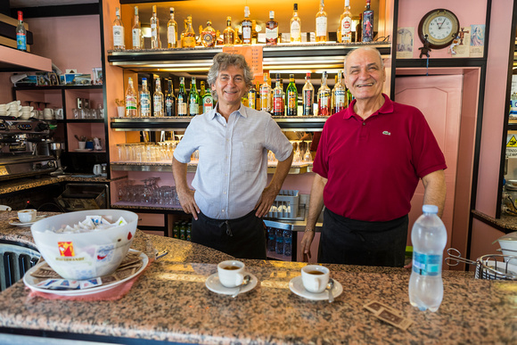 Father and Son, Bar Tricheco, Rimini, Italy