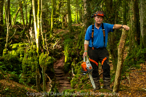 Martin - forester at Puzzlewood, Forest of Dean. UK